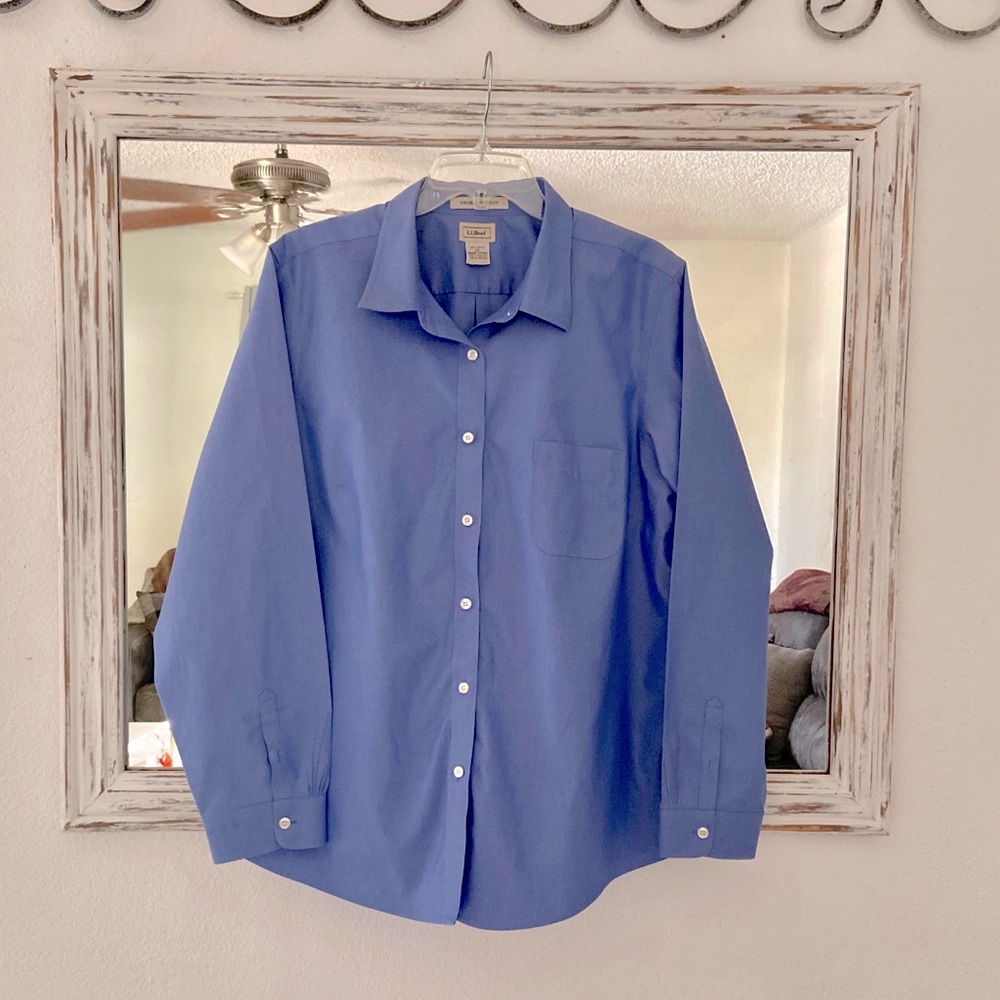 L.L Bean button down blouse